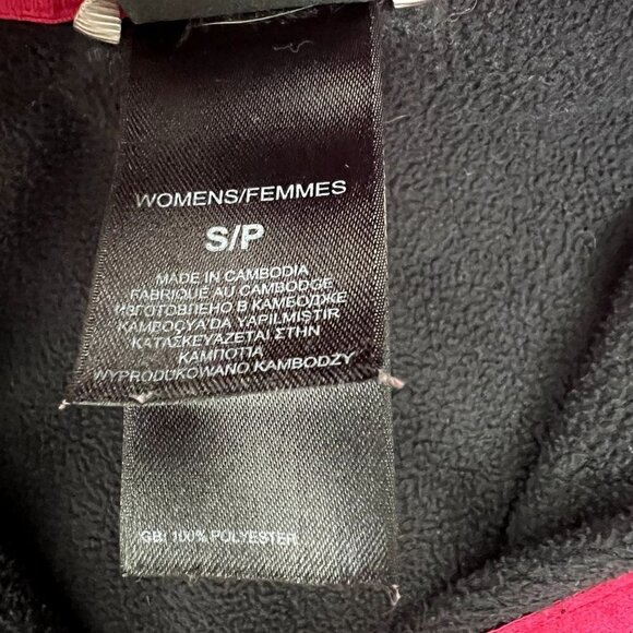 The North Face Womens Small Black Pink 1/4 Zip Fleece Pullover - Picture 5 of 8